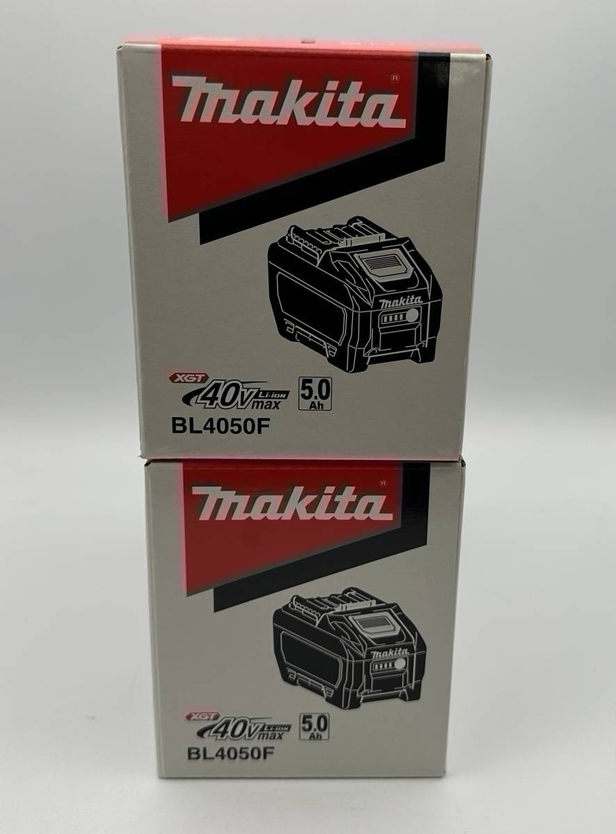 【未使用/領収書可】マキタ BL4050F リチウムイオンバッテリー 2個 セット 40V max 5.0Ah makita 純正の画像2