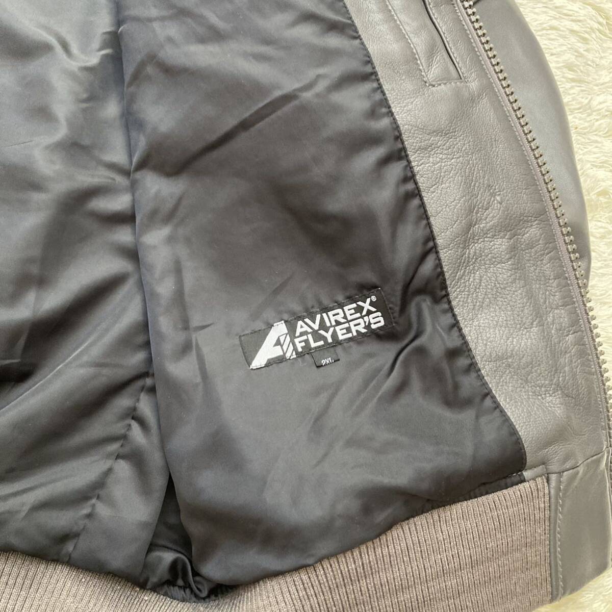 【激レア美品】AVIREX FLYER'S LEATHER JACKET AF_画像7