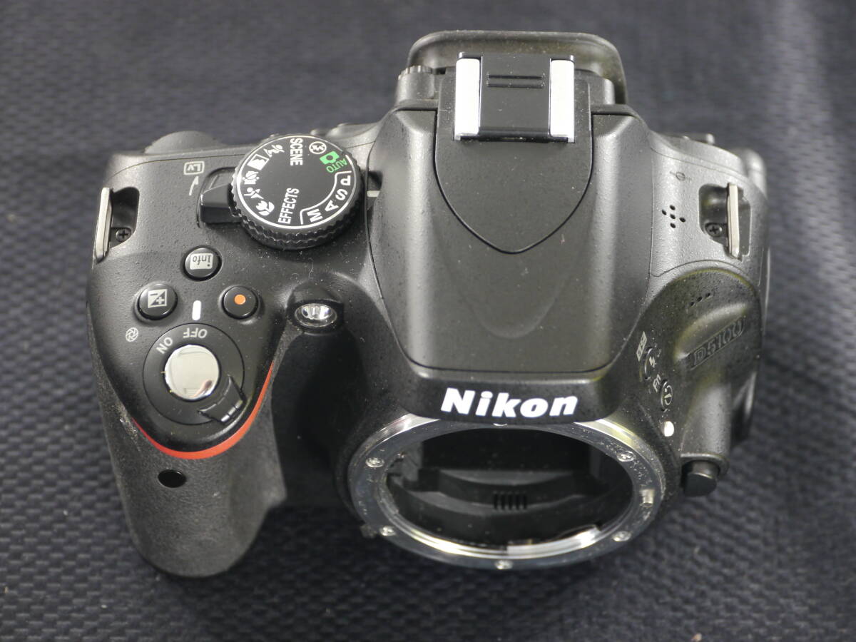 Nikon　DIGITAL CAMERA　D5100　18-55VRレンズキット　デジタル一眼レフカメラ + 標準ズームレンズ　動作確認済　液晶画面現状品