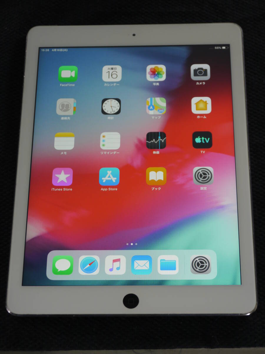 au by KDDI Apple iPad Air Wi-Fi + Cellular 16GB Space Gray スペースグレイ MD791J/A タブレット 動作確認済 外装現状品の画像1