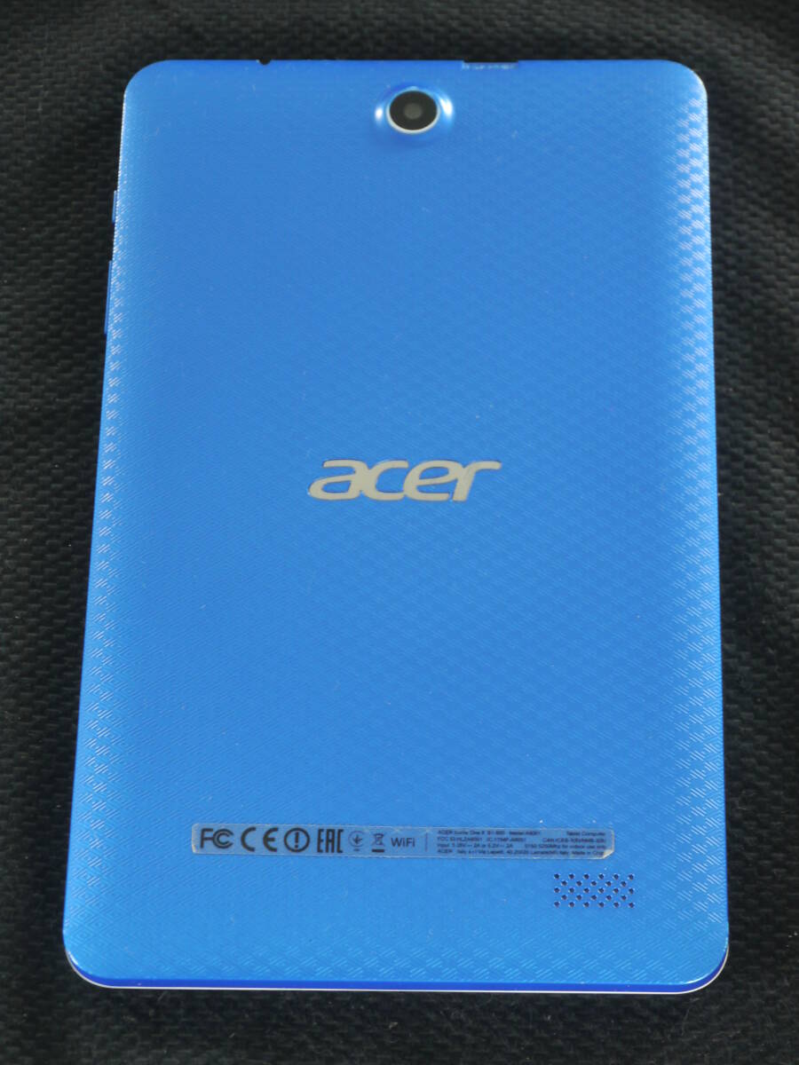 acer　Iconia One 8　B1-850　Electrical Blue エレクトリカルブルー　8インチ　Wi-Fi　Tablet タブレット　動作確認済_画像3