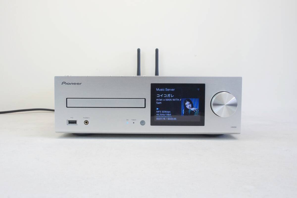 Pioneer XC-HM86 ハイレゾ対応 Bluetooth/ネットワーク機能装備 CDレシーバー_ホームネットサーバー(PC)の楽曲再生状態