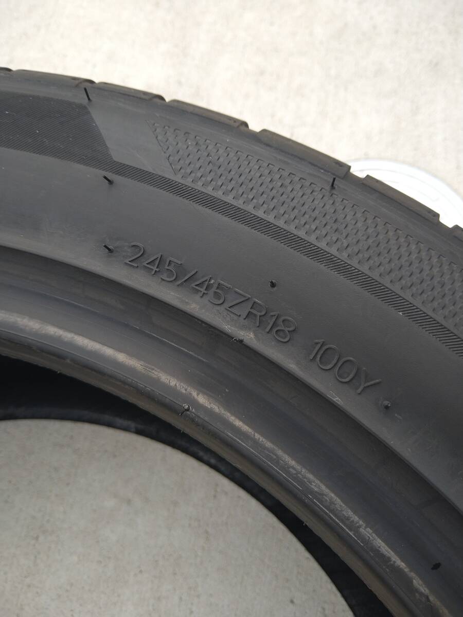 試着のみ品 245/45R18 4本セット HANKOOK VENTUS S1 evo3 K127 タイヤ ハンコックの画像4