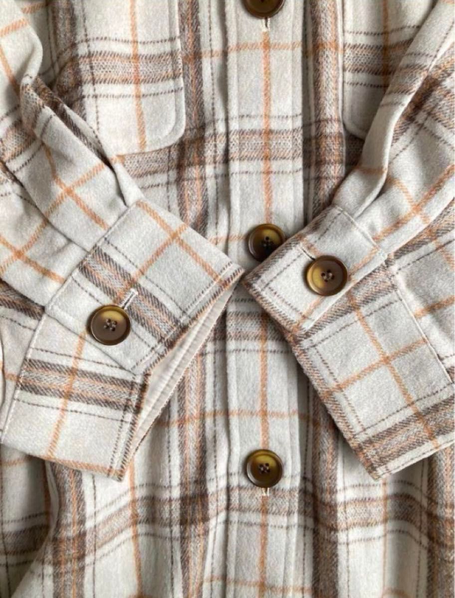 新品タグ付き　wclost チェック柄　ロングシャツ　ワンピース　コート　オーバーサイズ　ゆったり