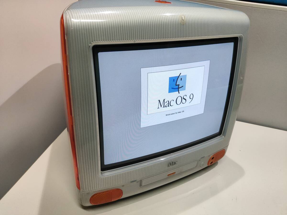 PQK1473604 Apple iMac☆アップル初代(Mac OS 9)通電起動OK！！パソコン本体 の画像2