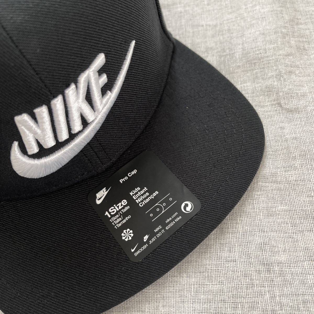 ナイキ Dri-FIT プロ キッズ ストラクチャード フューチュラ キャップ 帽子 ブラック NIKE