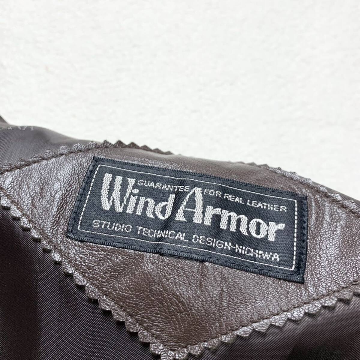  редкий L окно armor -[ первоклассный. овечья кожа ]WIND ARMOR Пальто Честерфилд подкладка общий рисунок длинный длина жакет овчина кожа ягненка Brown 1 иен 