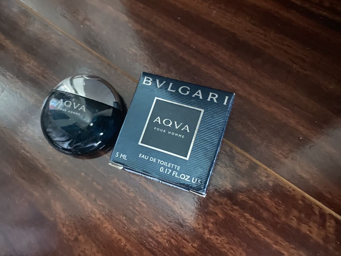 ■新品未使用■ブルガリ■ BVLGARI ■香水 アクア プールオム AQVA オードトワレEDT ミニボトル5ml ■フレグランス メンズの画像4