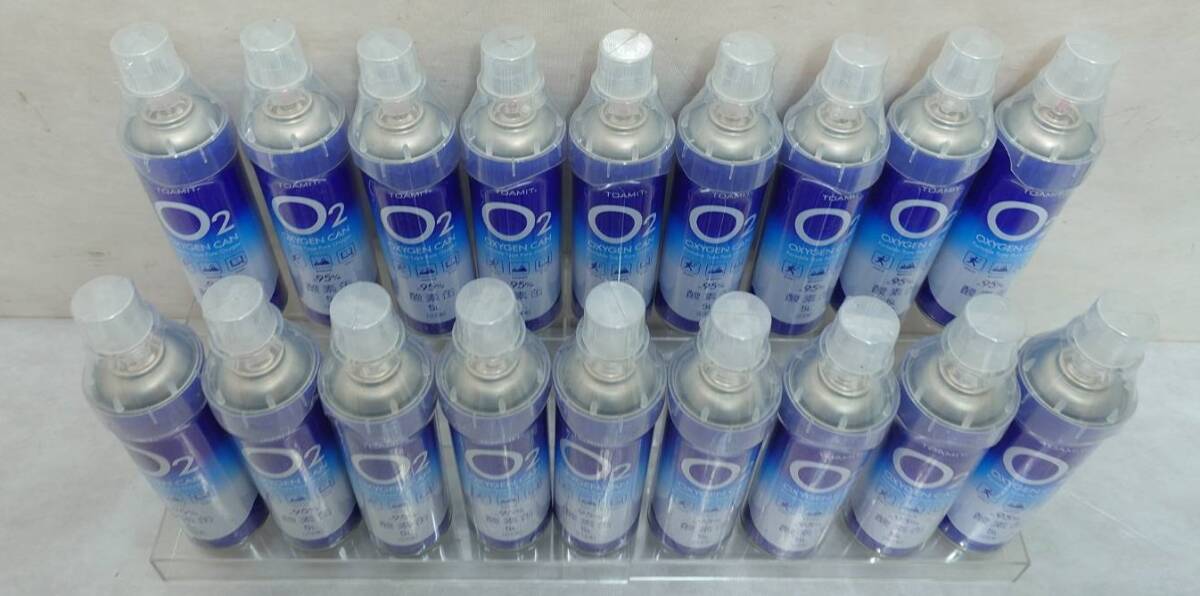R2 未使用品 18本セット 東亜産業 酸素缶 OXY-IN TOA-O2CAN-003 5L 酸素ボンベの画像4