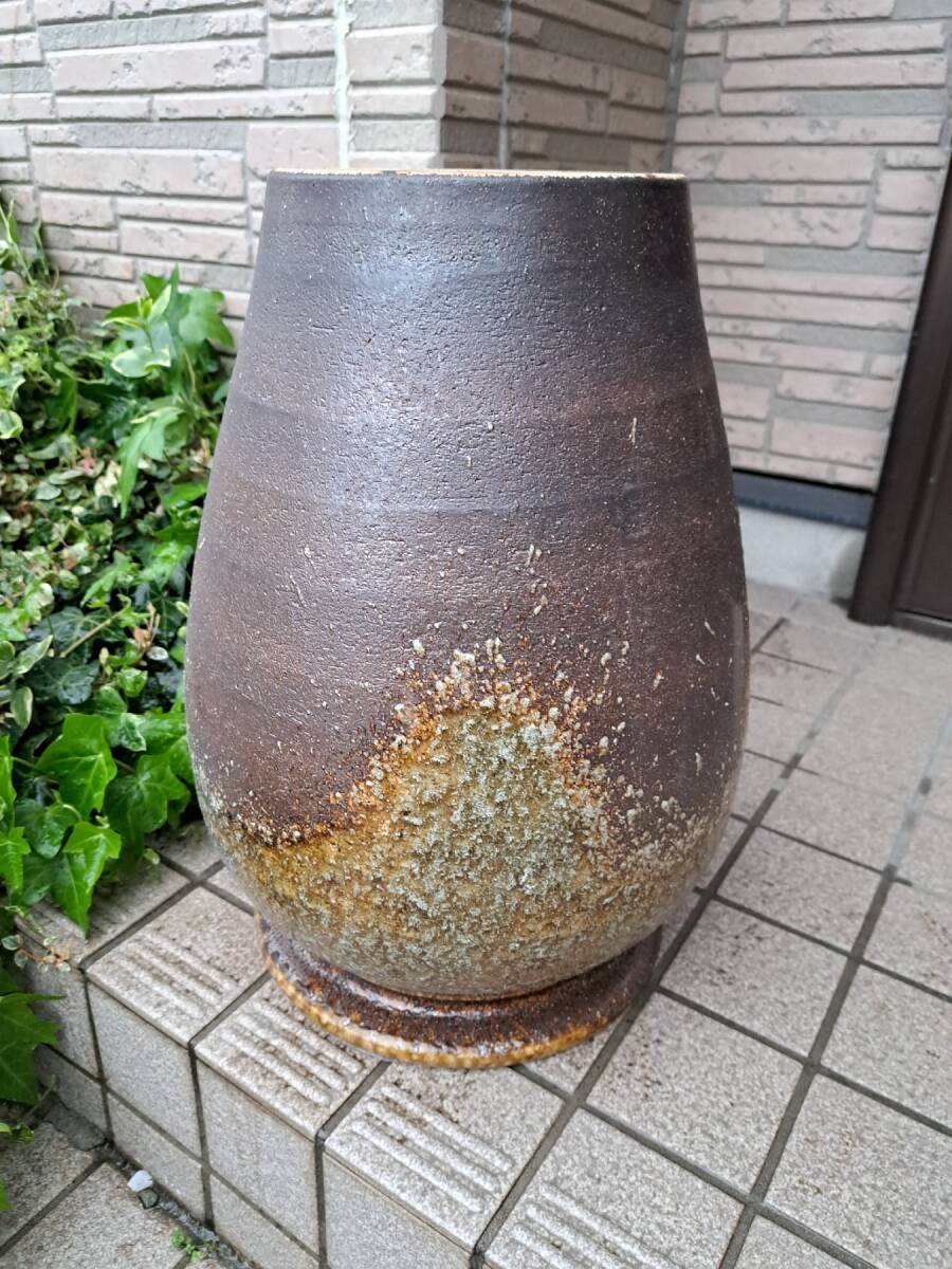 備前焼 傘入れ 壺 花瓶 未使用品（数年保管）14_画像8