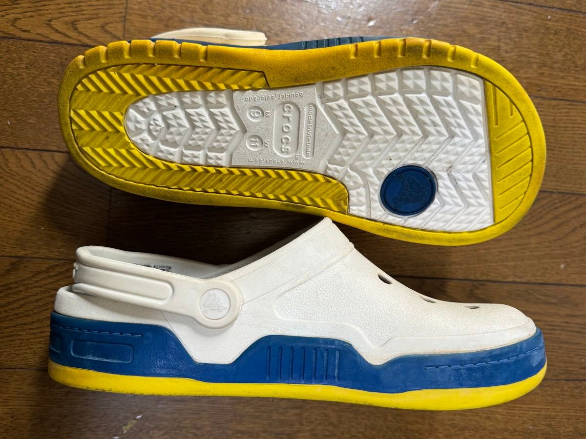 クロックス (CROCS) フロントコート 白青黄 絶版 希少品 クロックス (CROCS) フロントコート 白青黄 絶版 希少品
