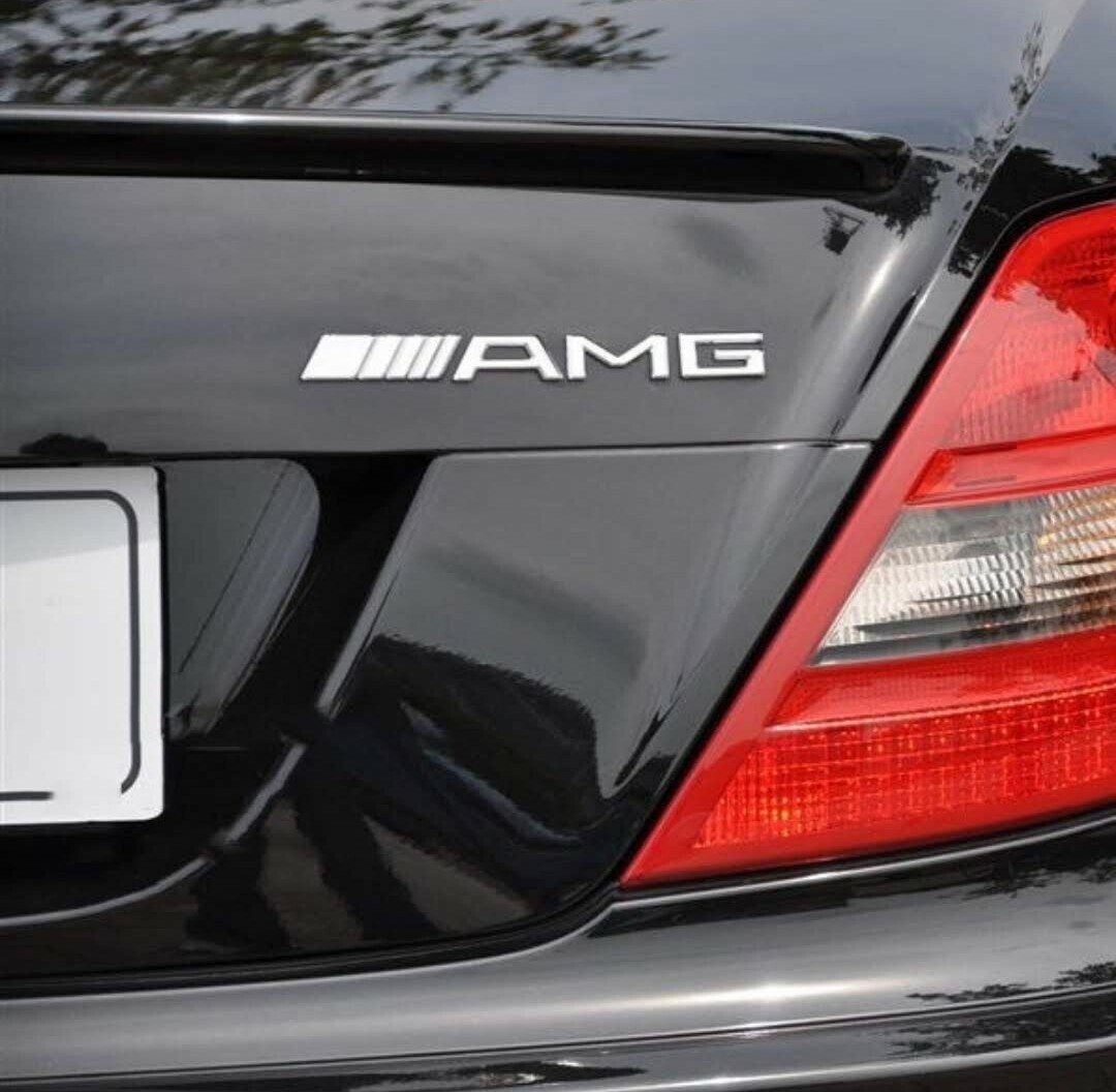 メルセデス ベンツ 立体 AMG エンブレム シルバー メッキ、の画像3