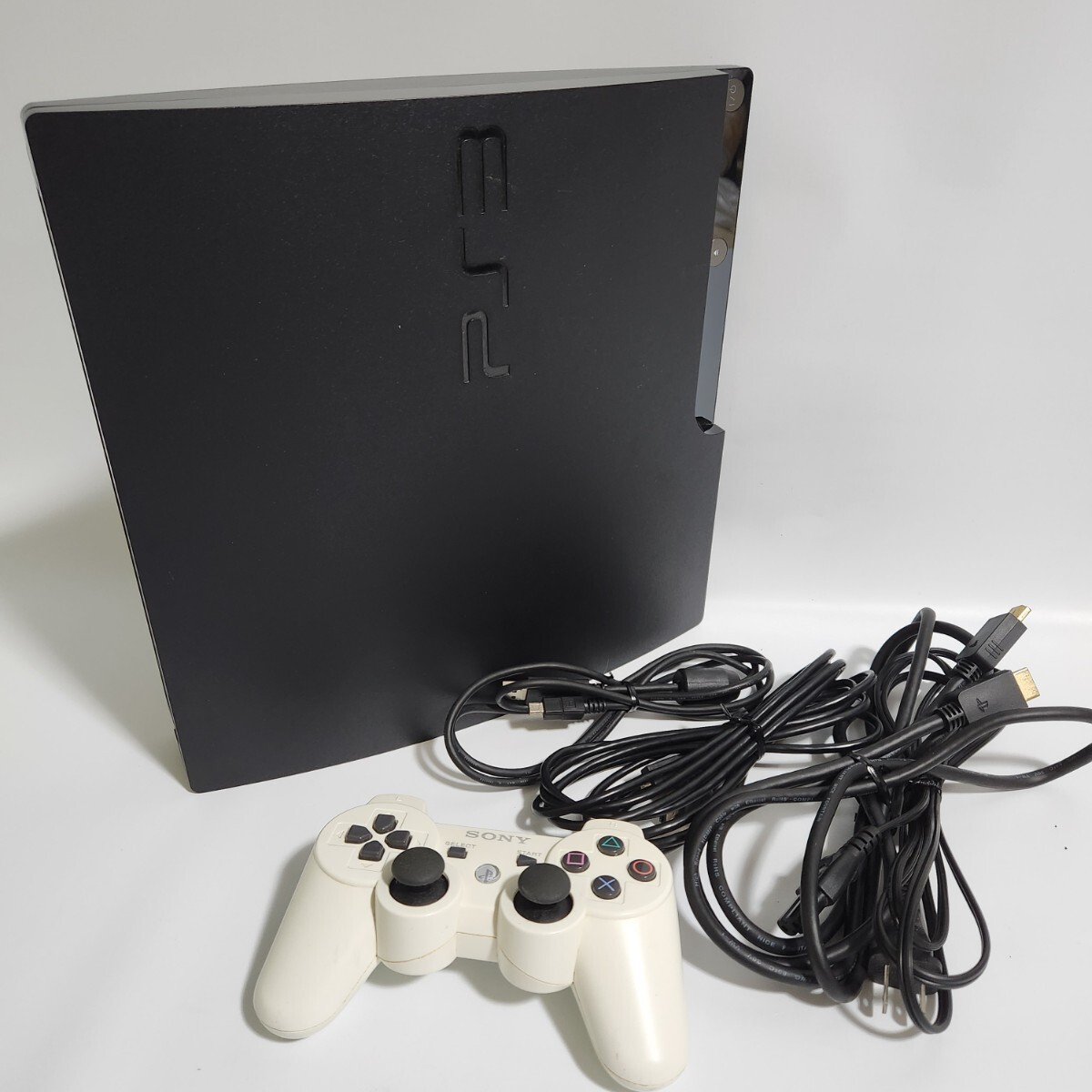 ソニー SONY PS3 本体 CECH-2100A チャコールブラック ブラック PlayStation プレイステーション コントローラー_画像1