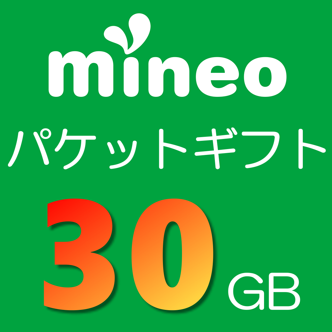 mineo マイネオ パケットギフト 約30GB(9999MB×3＝29997MB)_画像1