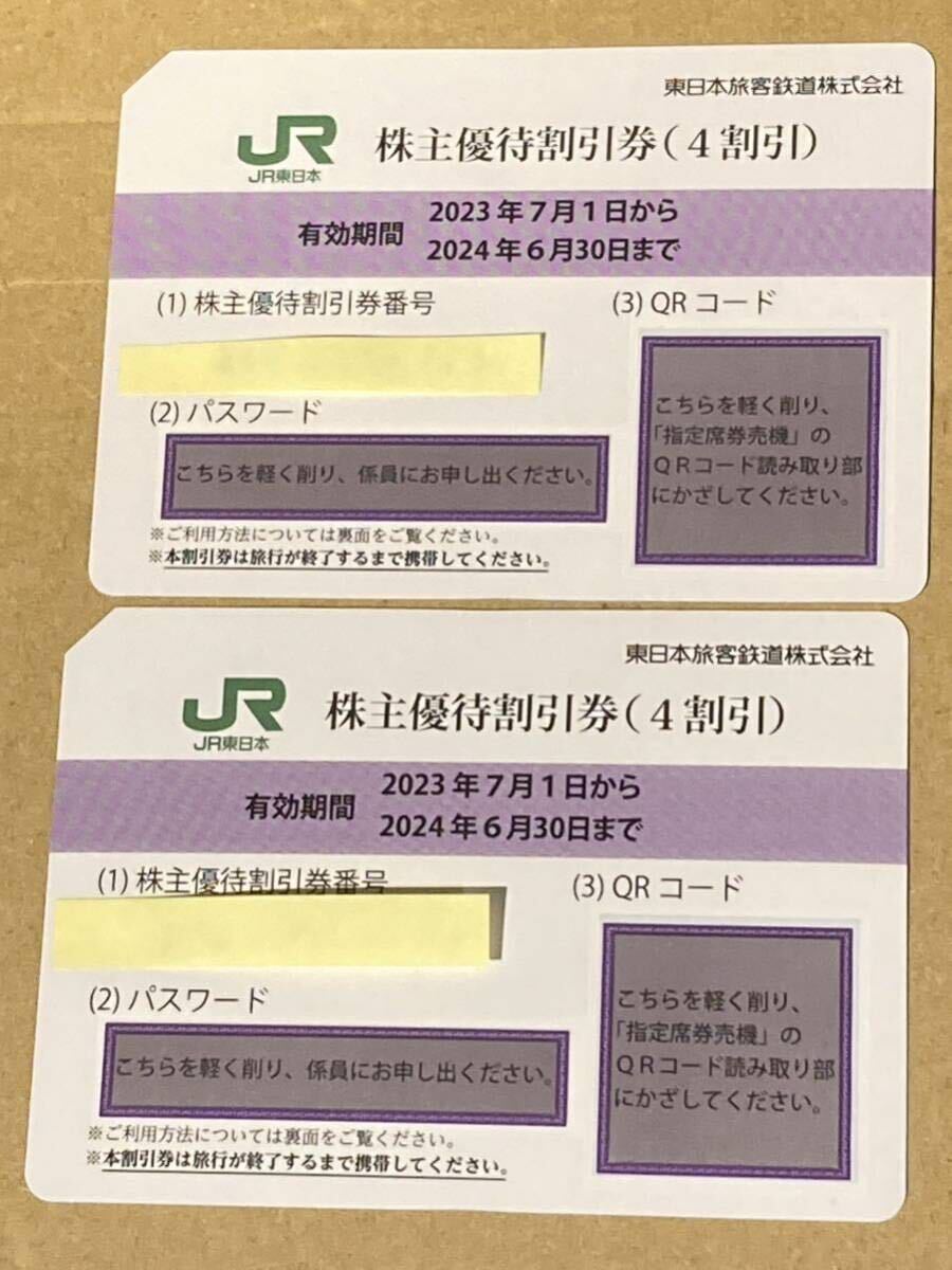 JR東日本株主優待券 ２枚の画像1