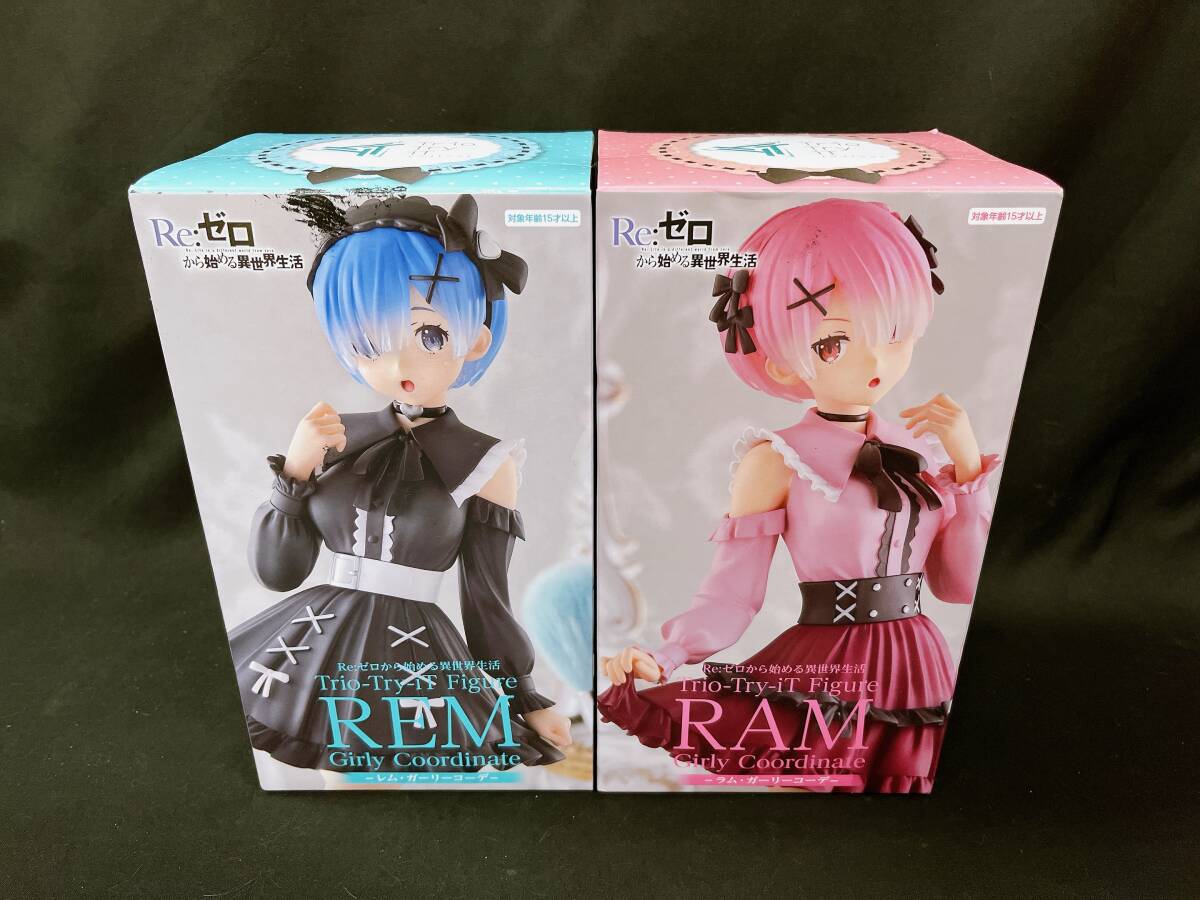 Re:ゼロから始める異世界生活 Trio-Try-iT Figure レム ラム 二点セット ガーリーコーデー REM RAM 未開封 プライズ品 リゼロ_画像2