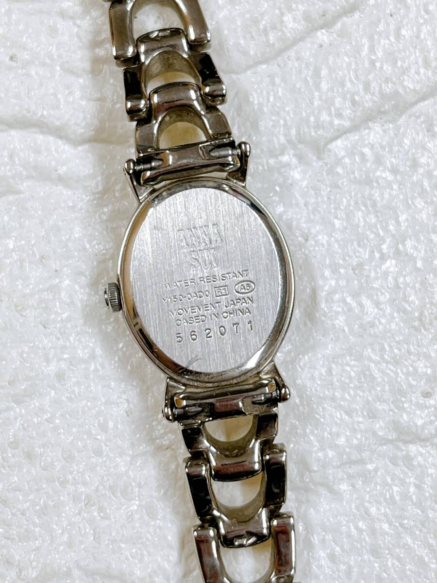 ANNA SUI(アナスイ)腕時計 Y150-0AD0 クオーツ ホワイト文字盤 レディース 蝶 バタフライ ブランド時計 _画像5