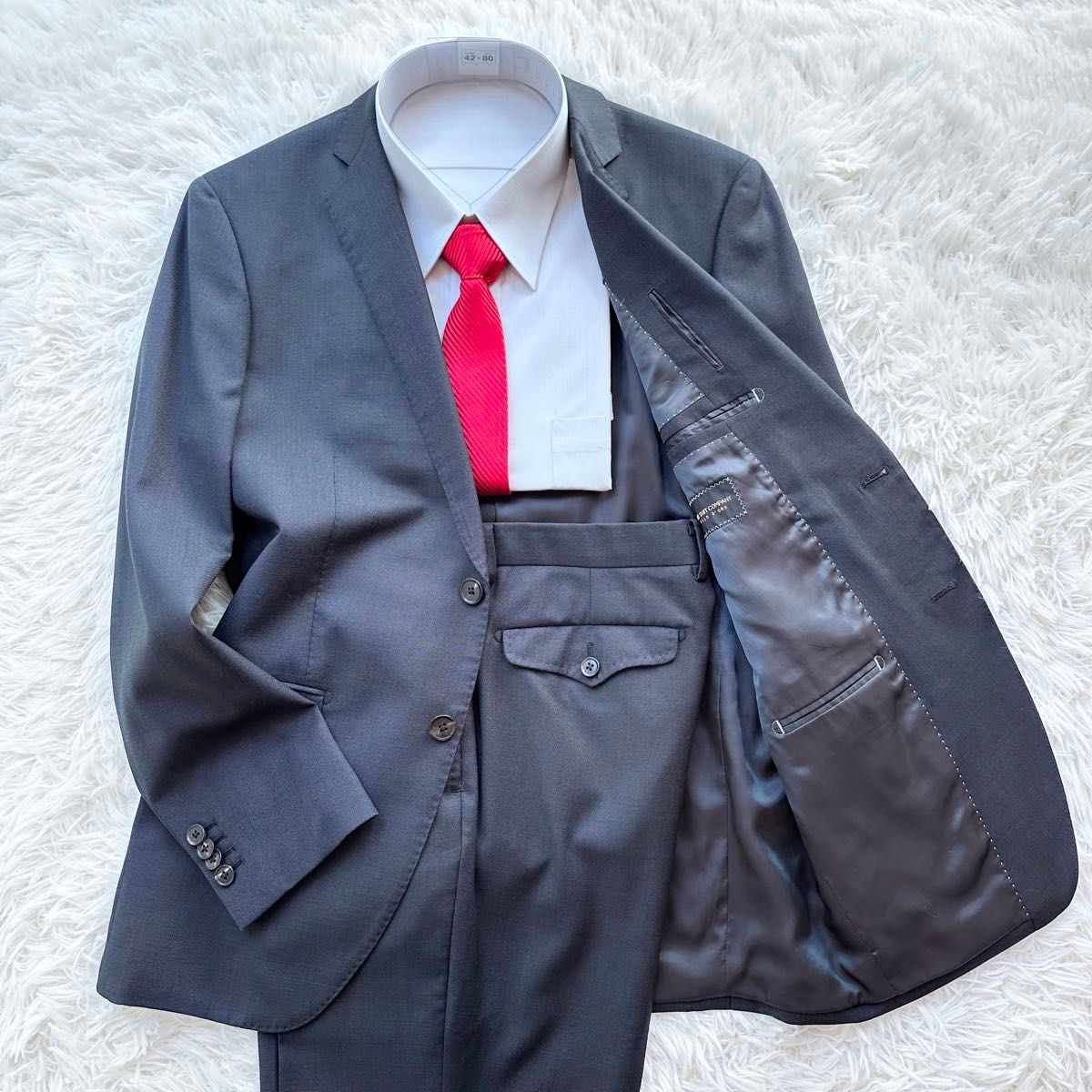 THE SUIT COMPANY ザスーツカンパニー 2Bセットアップスーツ ビジネススーツ REDA Super110's L