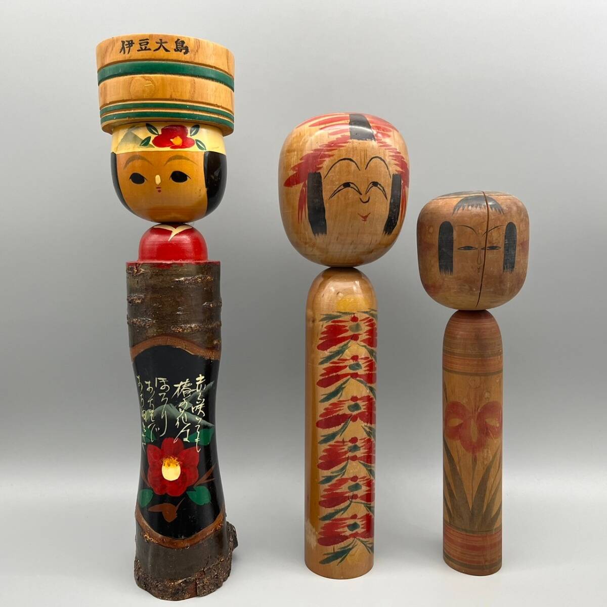 こけし 16体 まとめて 伝統こけし 伝統工芸 郷土玩具 在銘あり 置物 木工 オブジェ インテリア 人形の画像2