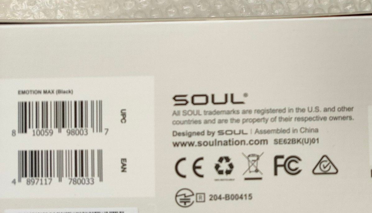 SOUL Emotion Max EM-SE62 ワイヤレスヘッドホン Bluetooth ノイズキャンセリングANC 外音取込