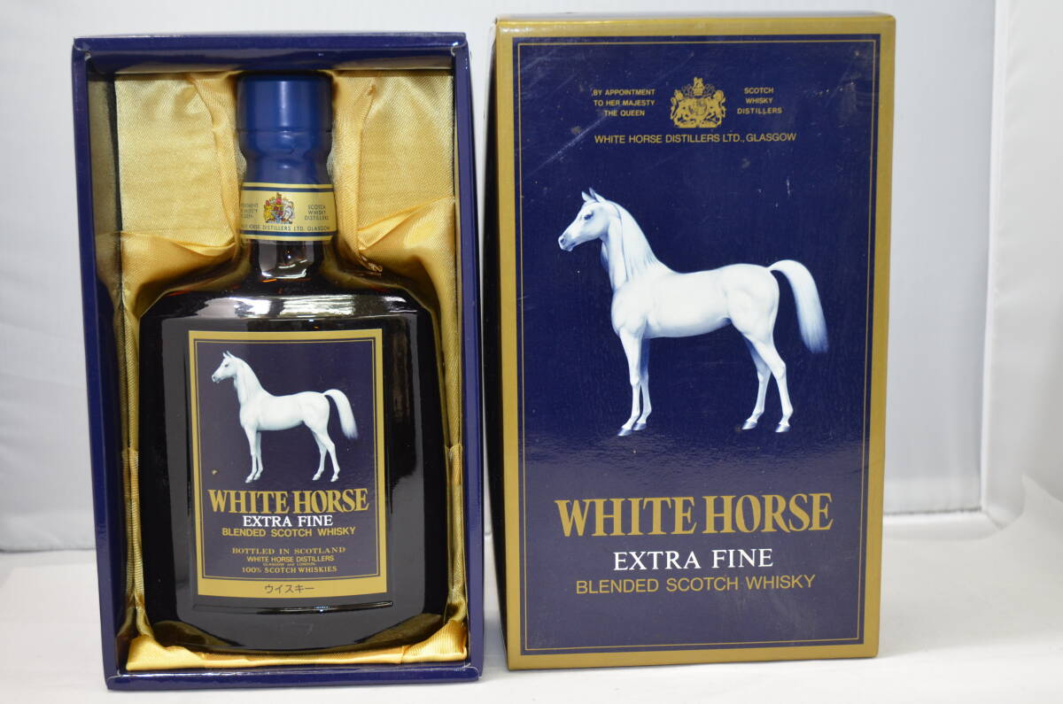 【大黒屋】【未開栓】WHITE HORSE EXTRA FINE ホワイトホース エクストラファイン 750ml 43%　箱付き_画像1