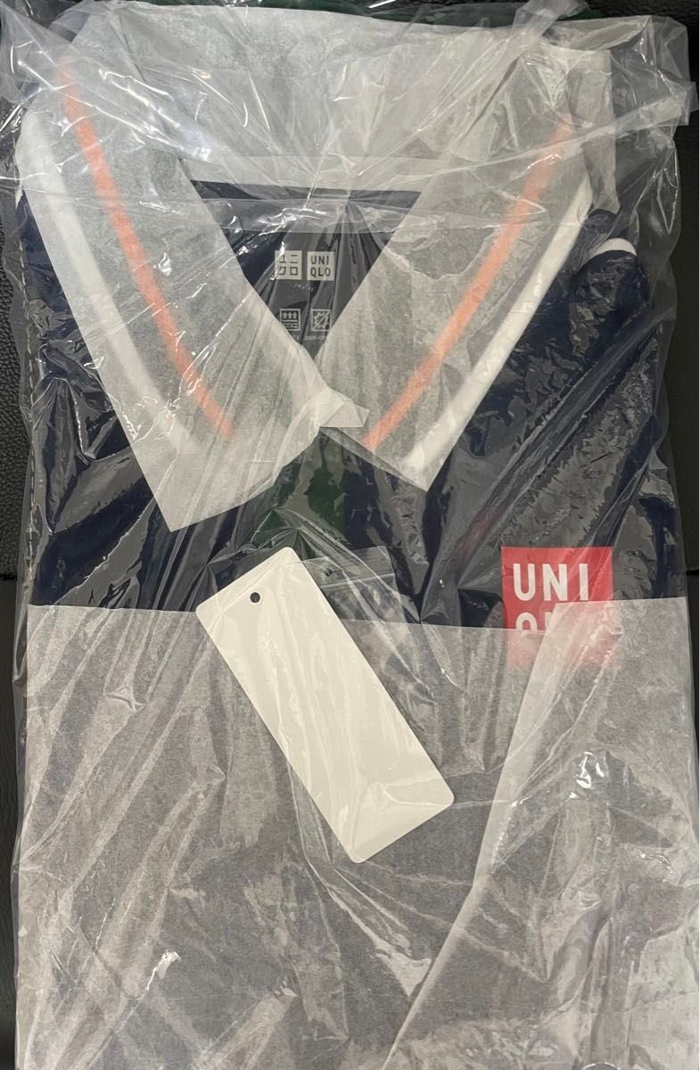 錦織圭　ユニクロ　ゲームウェア　レプリカ　2024 UNIQLO NK ドライEX ポロシャツ　Lサイズ　ネイビー