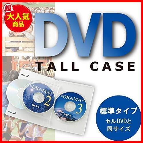 【◆！最安値！◇】 ★クリア★ 標準サイズ 3枚収納 対応 3個セット BD DVD クリア トールケース CCD-DVD07CRの画像2