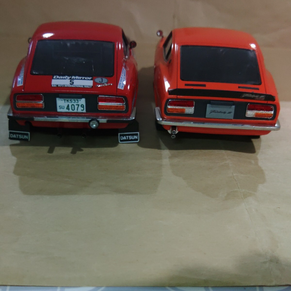 ハセガワ 1/24 日産 フェアレディ Z432R ダットサン 240Z 完成品 2台セット ラリーカー DATSUN 旧車の画像9