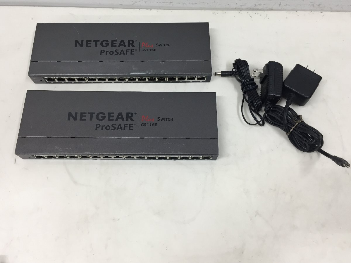 NETGEAR Prosafe Plus Switch 16Port Gigabit Switch GS116Ev2 中古品　２個セット　（管２A7－N11）_画像1