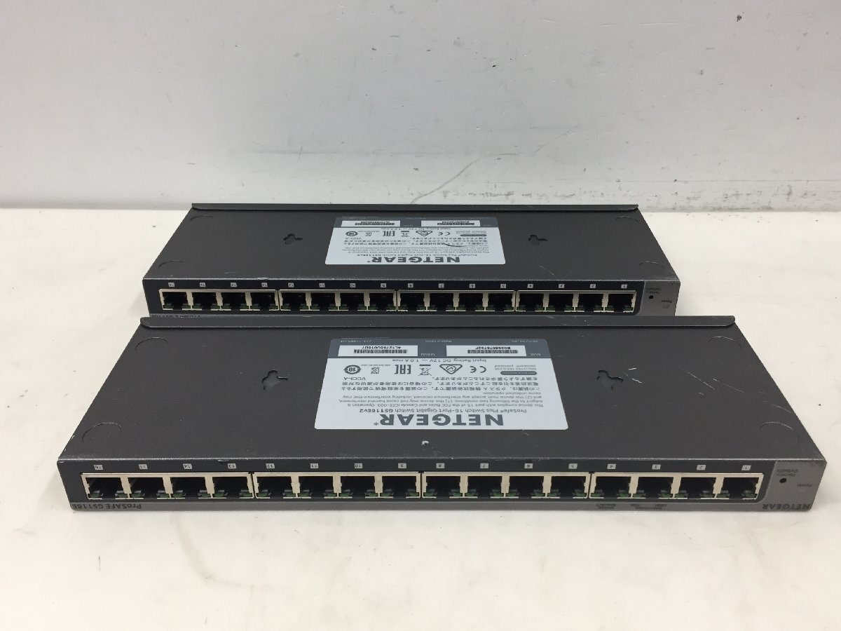 NETGEAR Prosafe Plus Switch 16Port Gigabit Switch GS116Ev2 中古品　２個セット　（管２A7－N11）_画像4