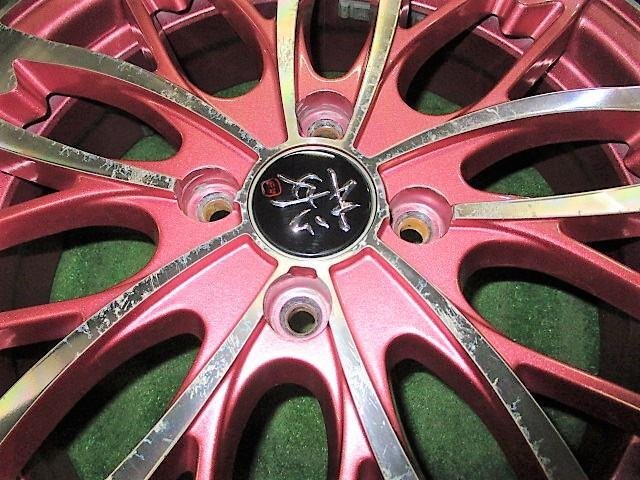 R-PRIDE мир дорога Sakura 5 минут .. розовый металлик 16×5J +45 4H 4 дыра PCD100 4 шт. комплект легкосплавные колесные диски 16 дюймовый полировка R Pride 