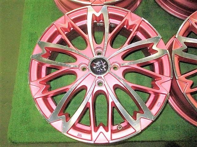 R-PRIDE мир дорога Sakura 5 минут .. розовый металлик 16×5J +45 4H 4 дыра PCD100 4 шт. комплект легкосплавные колесные диски 16 дюймовый полировка R Pride 