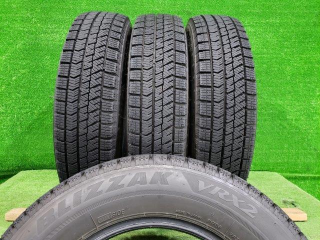 ブリヂストン ブリジストン BS スタッドレスタイヤ 4本セット ブリザック VRX2 145/80R13 2022年 8分山 VRX VRX3_画像1