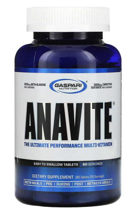 Gaspari Nutrition ガスパリニュートリション ANAVITE アナバイト アルティメットパフォーマンス マルチビタミン タブレット180粒_画像1