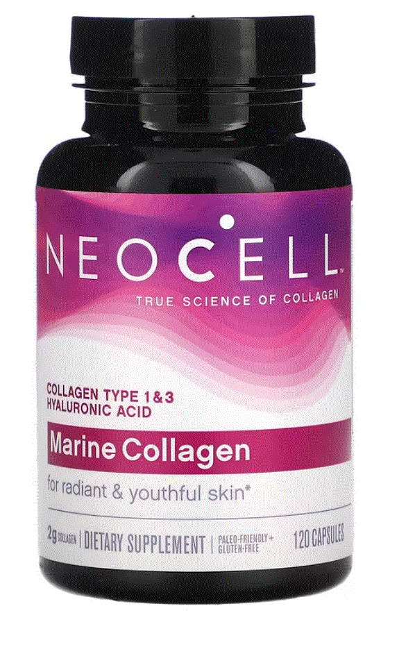 NeoCell (ネオセル) マリンコラーゲン 120粒 サプリメント コラーゲン サプリメント ゼラチンカプセルは魚由来 ヒアルロン酸 コラーゲン2 gの画像1