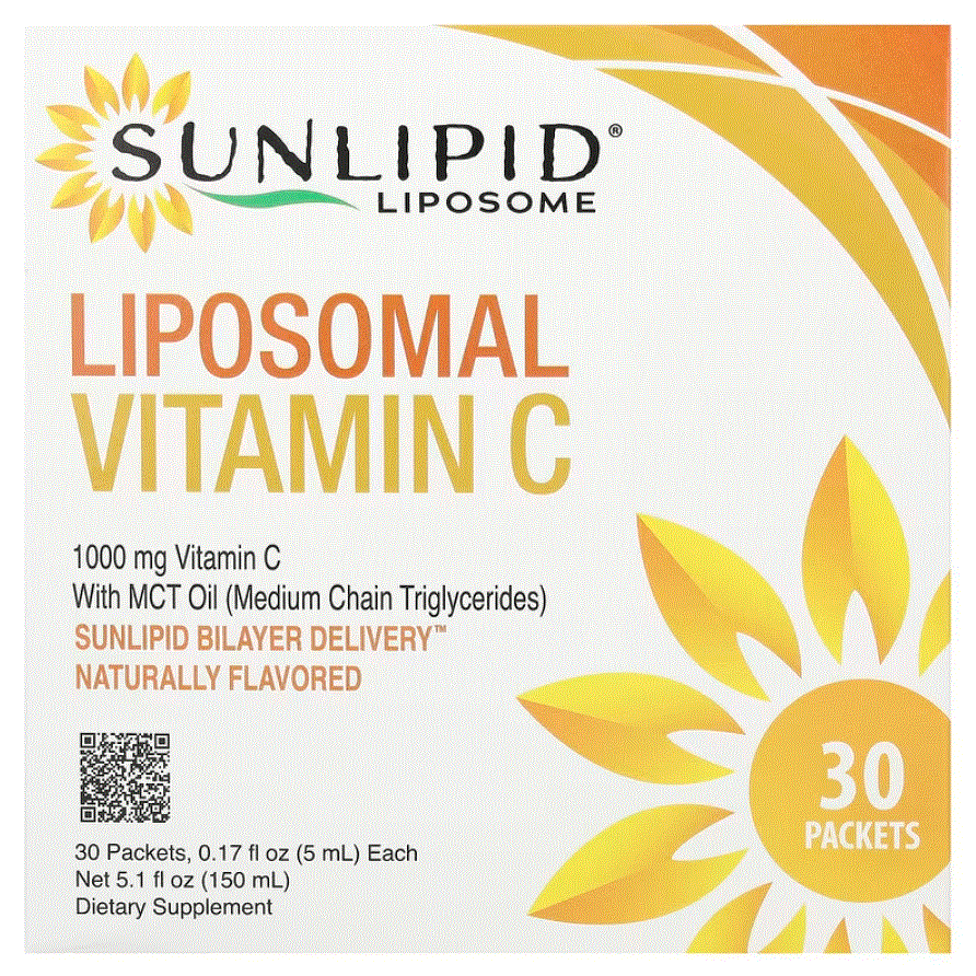 Sunlipid（サンリピド） リポソームビタミンC＋中鎖脂肪酸トリグリセリドオイル 30袋 各5ml タミンC アスコルビン酸ナトリウム リポソーム_画像1