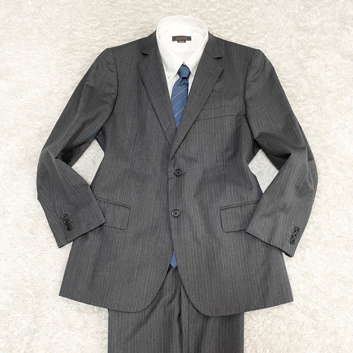  beautiful goods Brooks Brothers 1818[ top class. excellent article ]Brooks Brothers suit setup tailored jacket stripe gray L corresponding 