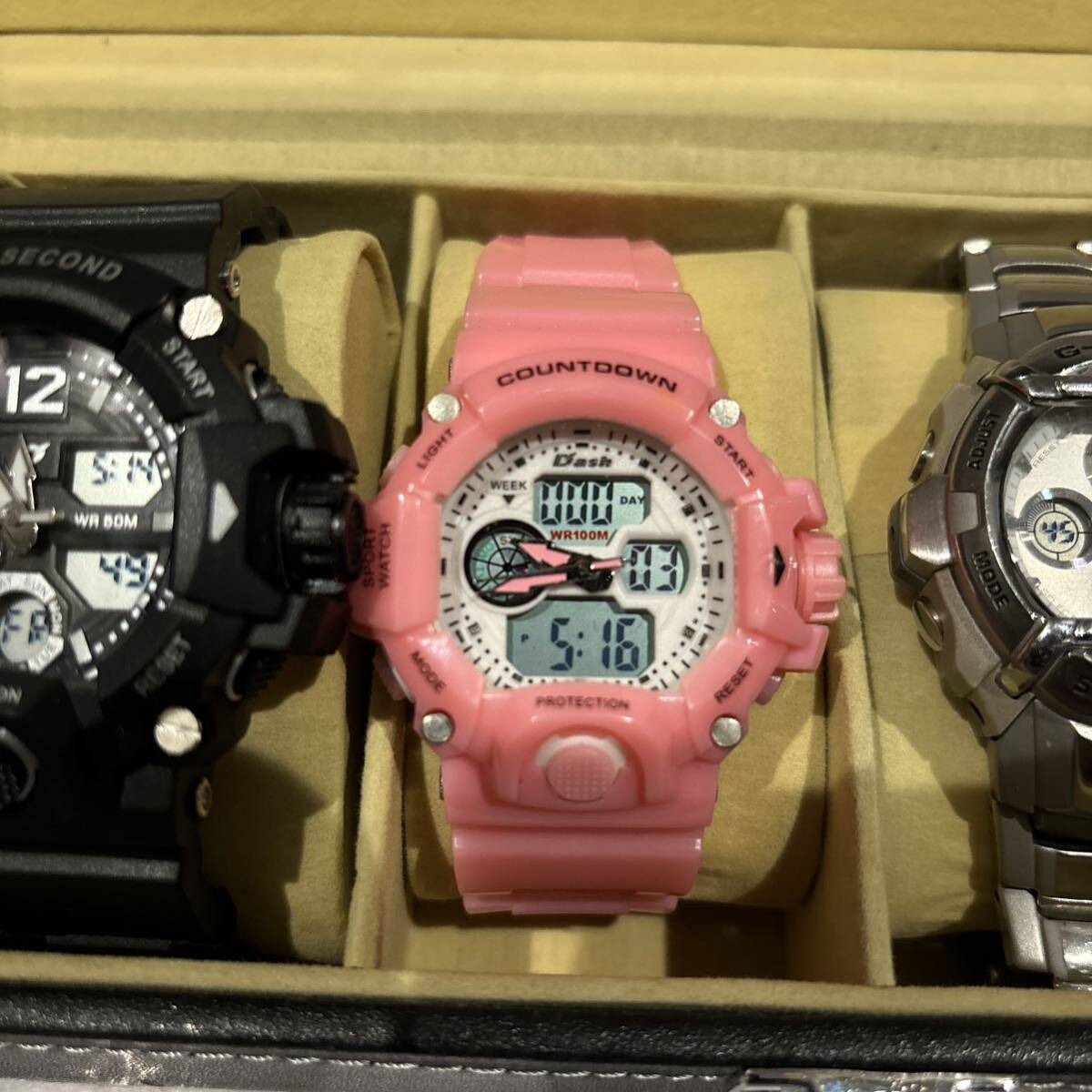 CASIO G-SHOCK他、メンズ腕時計6本セット　ケース付き_画像4