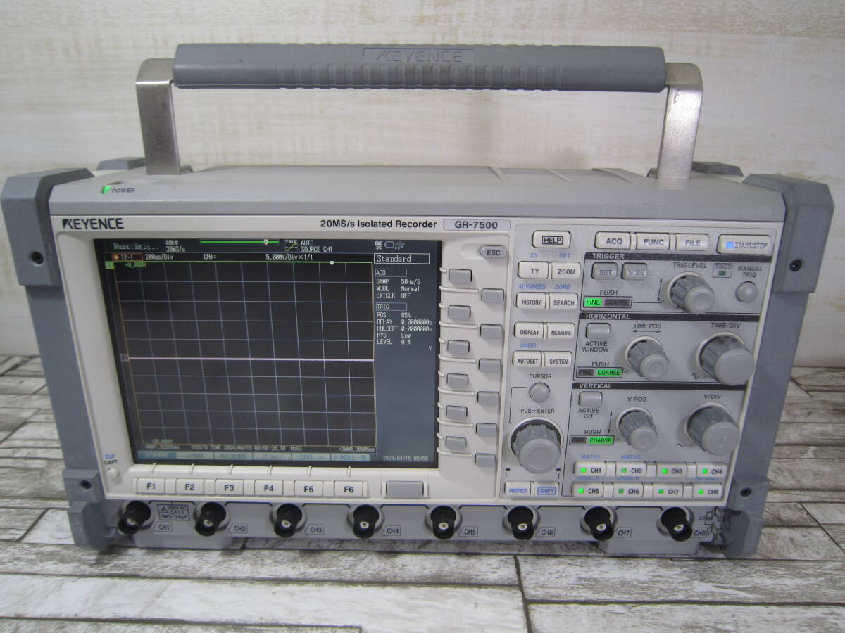 Yahoo!オークション - KEYENCE 最高級 GR-7500 小型・絶縁8ch Yahoo!オークション - KEYENCE 最高級 GR-7500 小型・絶縁8ch