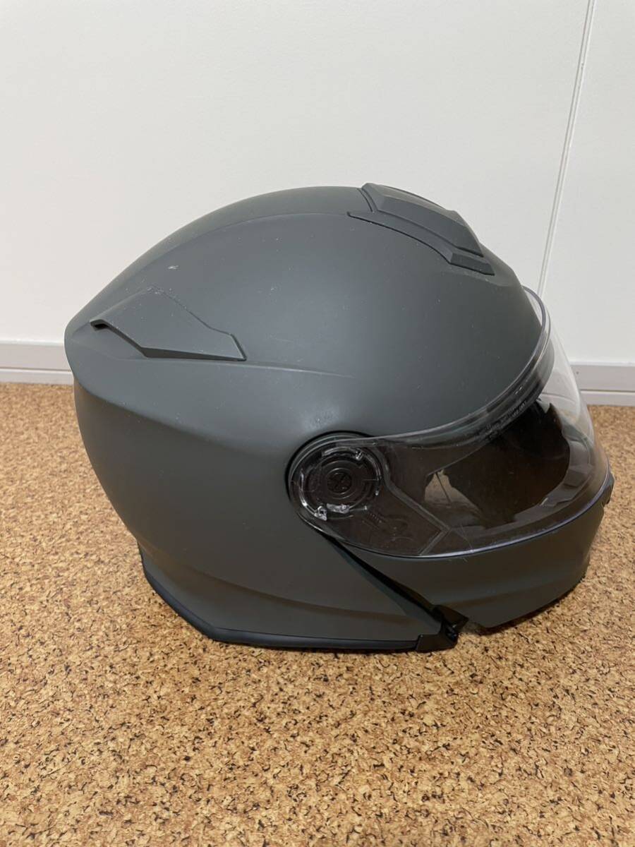 ALPHA2 フリップアップシステムヘルメット パールブラック Lの画像6