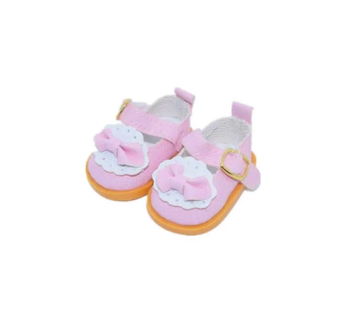 メルちゃん ソランちゃん レミンちゃん 人形 靴 人形靴 ドールシューズ ドール用 シューズ 2足 セット ホワイト ピンク