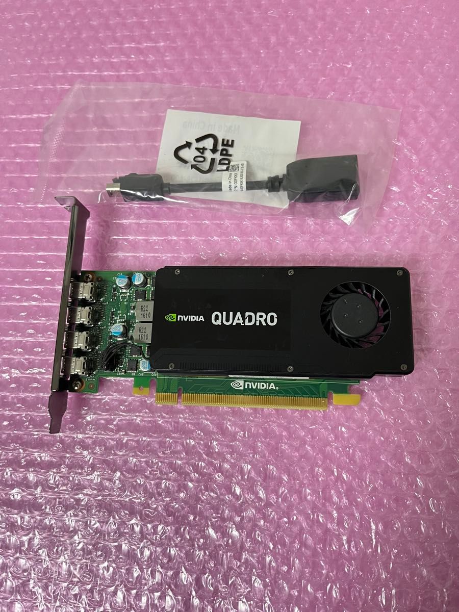 NVIDIA Quadro K1200  GDDR5 4GB グラフィックボード  DPケーブル付き