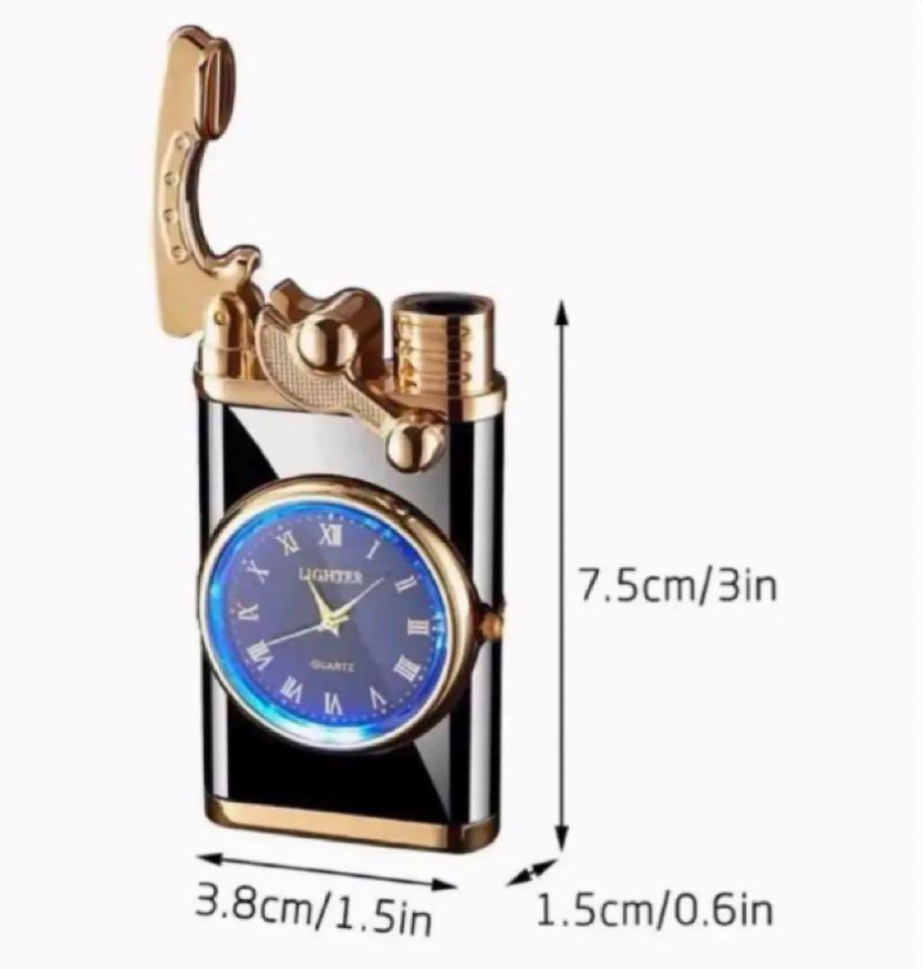  torch turbo lighter gas lighter electric clock attaching premium lighter note go in type 