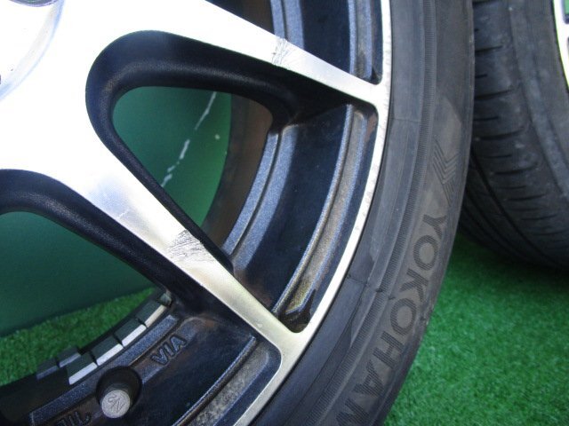 HOT STUFFCROSS SPEED プレミアム ◆ 14x4.5J +43 PCD100 4穴 ◆ ヨコハマ 155/65R14 ◆ タイヤ アルミ 14インチ 《個人宅配送不可》_画像9