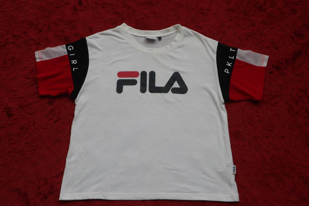 ピンクラテ☆PINK-latte☆FILA☆半袖Tシャツ☆サイズ　M/165☆USED_画像1