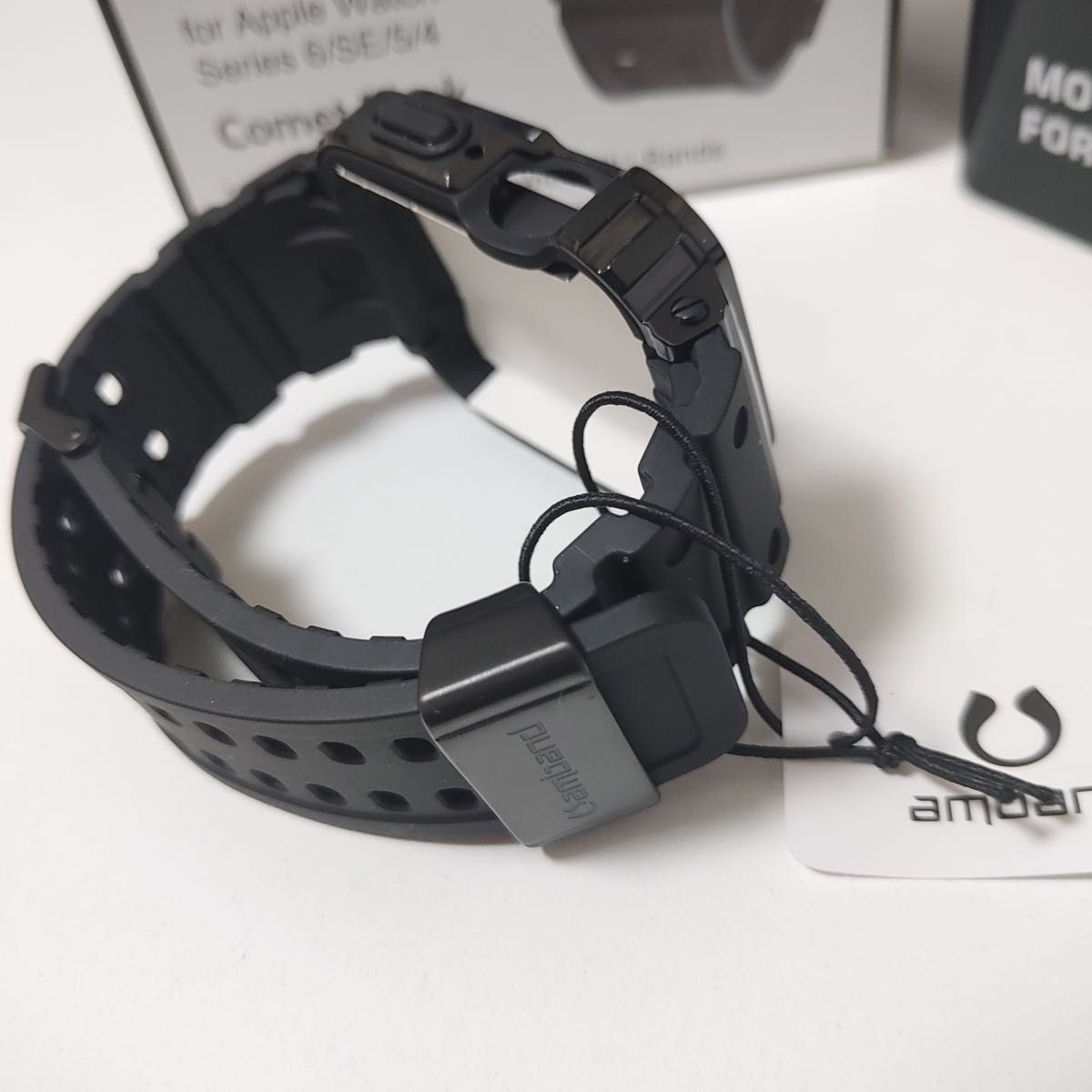 AMBAND 44mm APPLE WATCH バンド ケース　一体型 TPUベルト se se2 4 5 6 