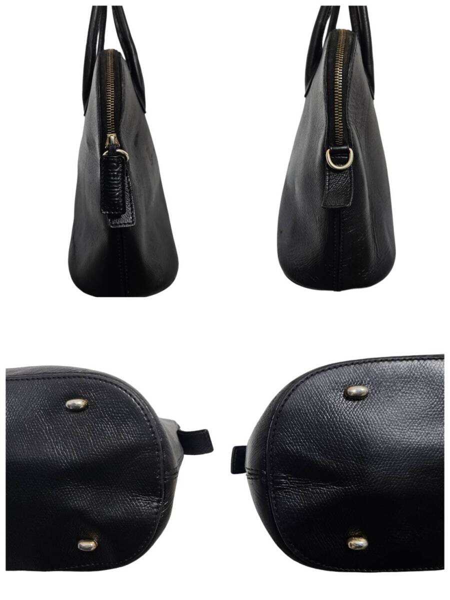 《1円スタート》CELINE セリーヌ ハンドバッグ レザー ブラック CE5106の画像5