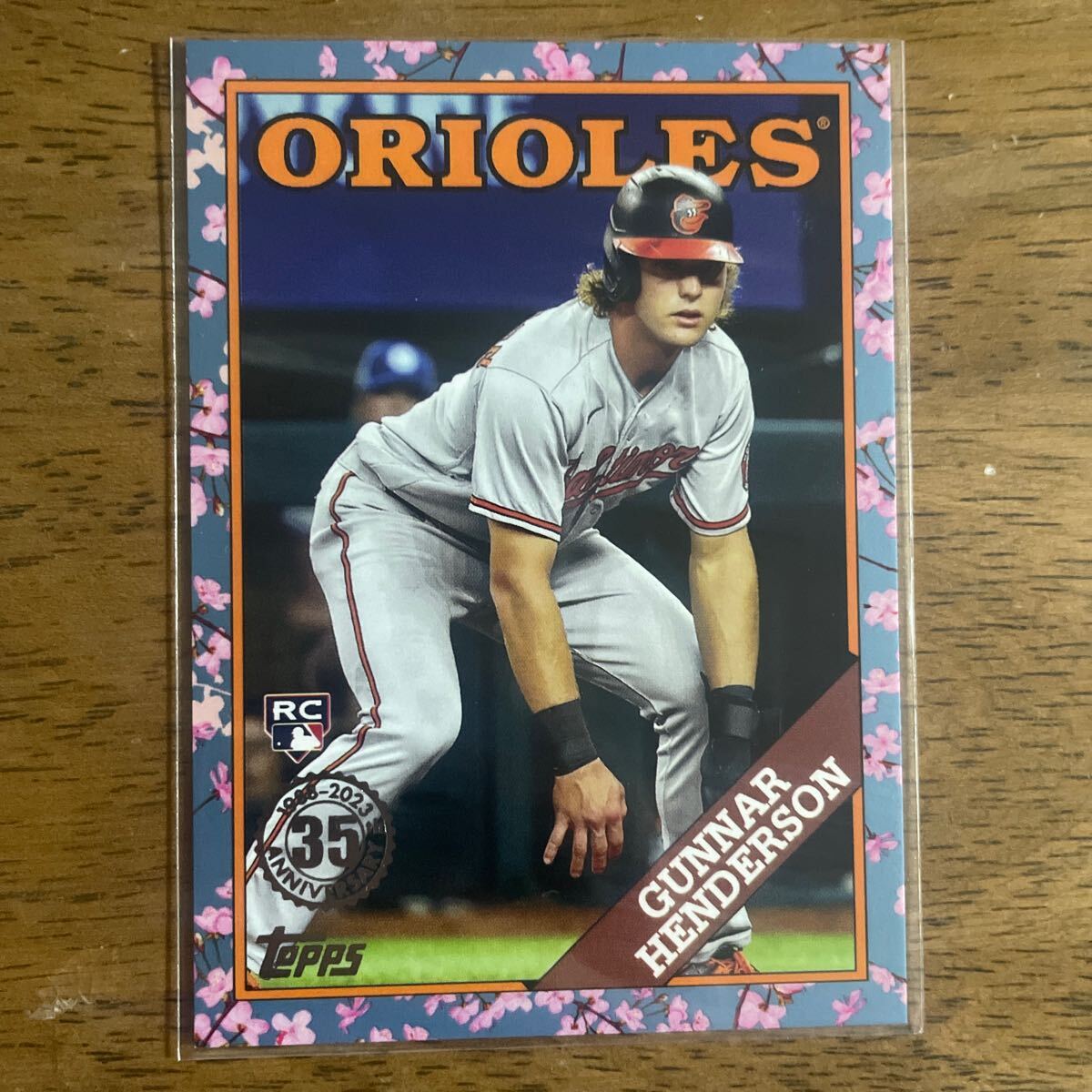 TOPPS JAPAN EDITION 2023 MLB ORIOLES オリオールズ GUNNAR HENDERSON ガナーヘンダーソン RC 桜パラレル さくら インサート_画像1