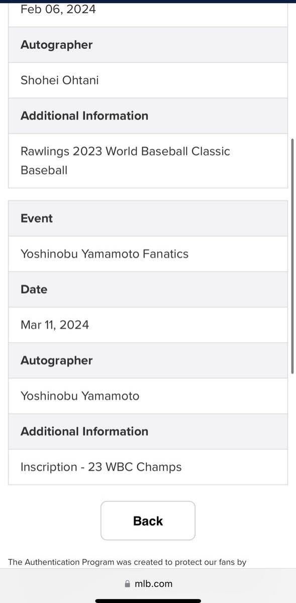  large . sho flat Yamamoto .. rookie the first autograph world 25 piece limitation with autograph ball [23 WBC Champs] serial number equipped doja-sMLB