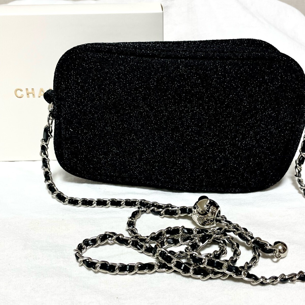 シャネル ノベルティ CHANEL 2way ポーチ ロゴ ショルダー シャネル ノベルティ CHANEL 2way ポーチ ロゴ ショルダー